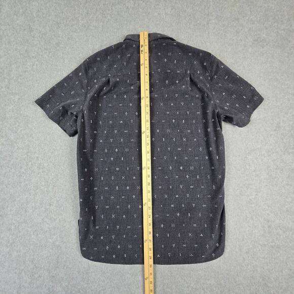 The North Face Shirt Mens Size Small Charcoal Gray Short Sleeve Button Down - Picture 16 of 16